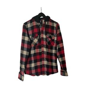 🎶 Cool plaid Amnesia hoodie size S.